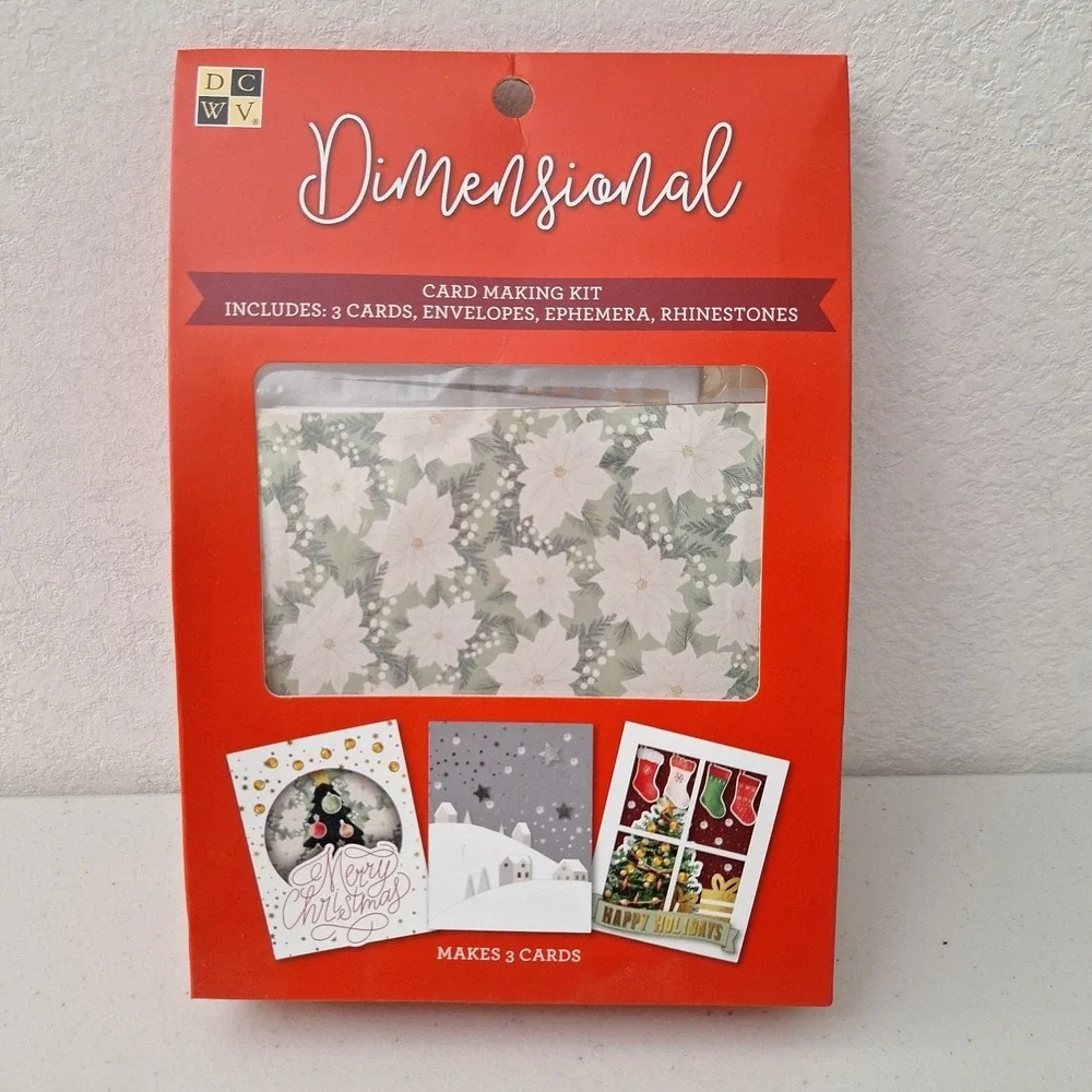 American Crafts Christmas Card Making Kit, DIY Crafting Set, NEW, Retired